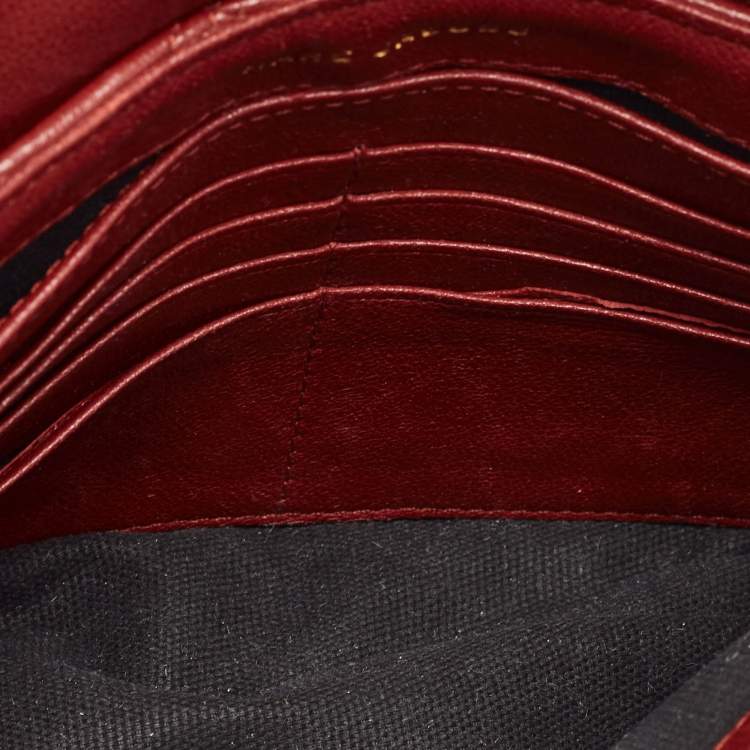 Pre Owned Marc Jacobs Red Quilted Leather Single Shoulder Bag
