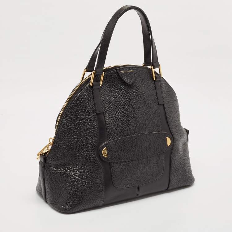 Pre Owned Marc Jacobs Black Leather Bowery Sutton Satchel