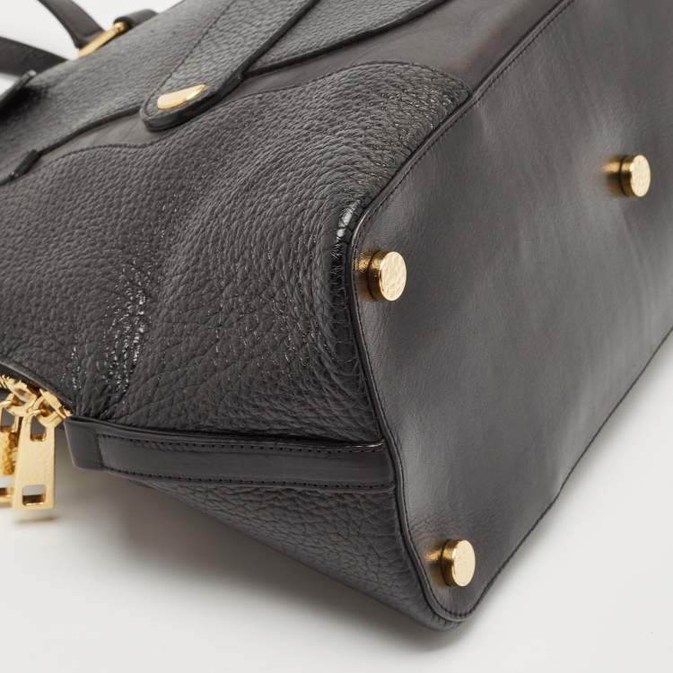Pre Owned Marc Jacobs Black Leather Bowery Sutton Satchel