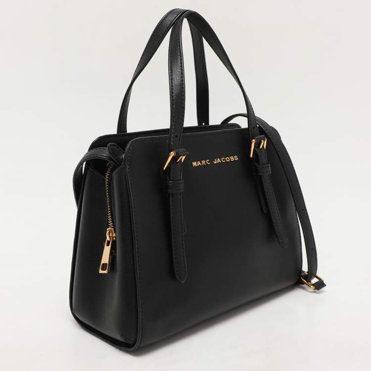 Pre Owned Marc Jacobs Black Leather Little Big Shot Tote