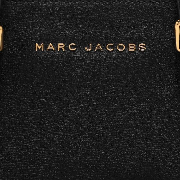 Pre Owned Marc Jacobs Black Leather Little Big Shot Tote