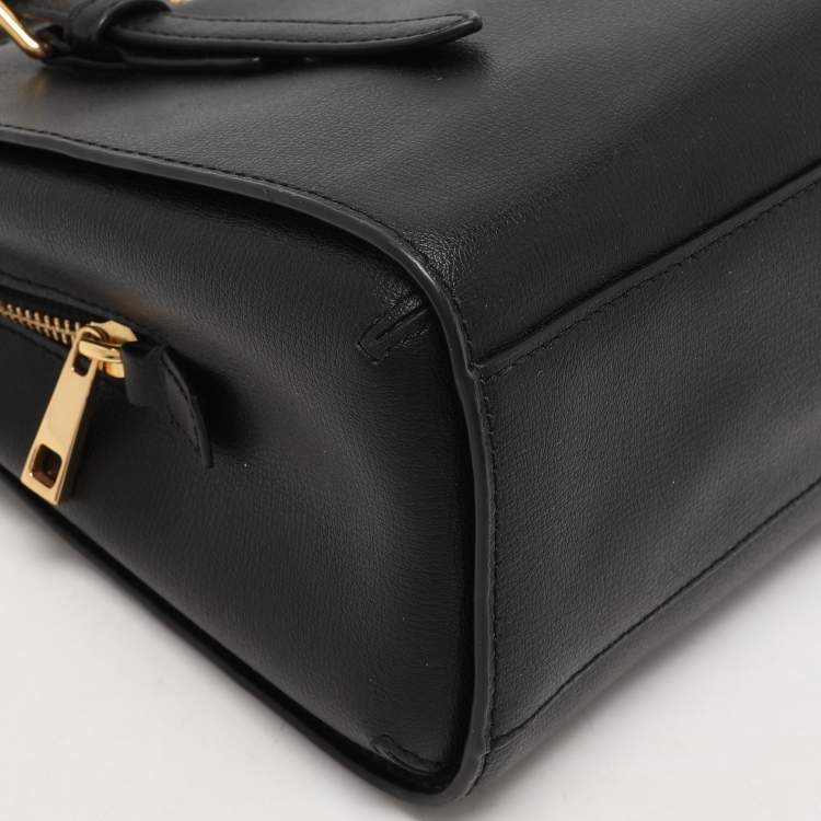 Pre Owned Marc Jacobs Black Leather Little Big Shot Tote