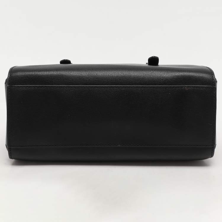 Pre Owned Marc Jacobs Black Leather Little Big Shot Tote