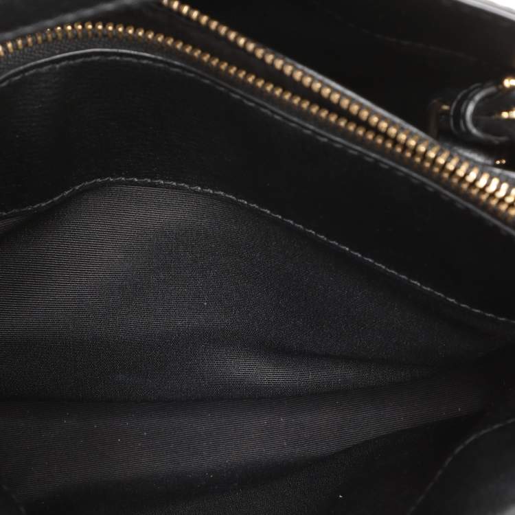 Pre Owned Marc Jacobs Black Leather Little Big Shot Tote