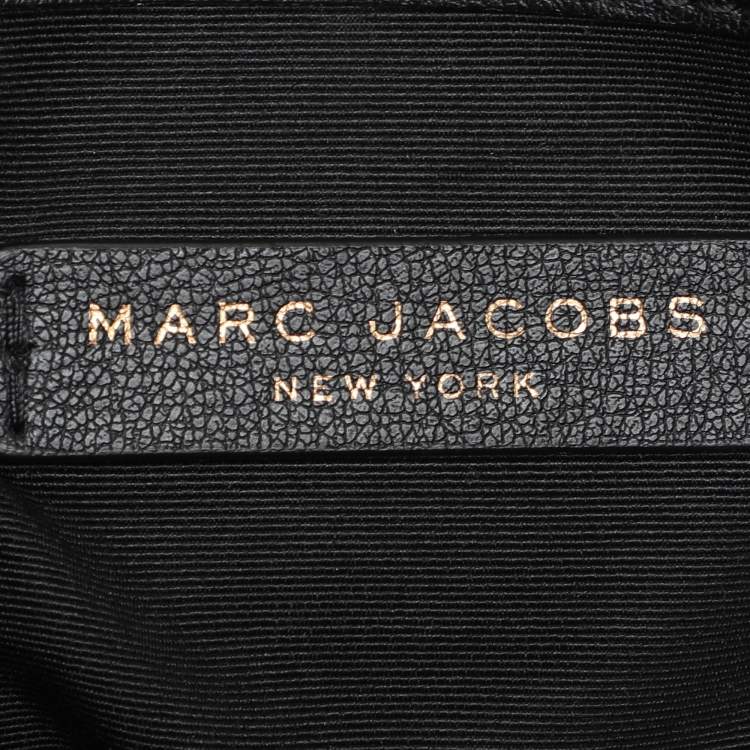 Pre Owned Marc Jacobs Black Leather Little Big Shot Tote