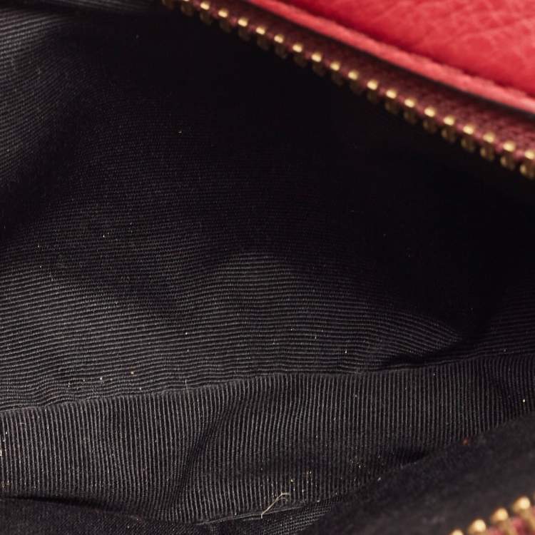 Pre Owned Marc Jacobs Red Leather Recruit Camera Crossbody Bag