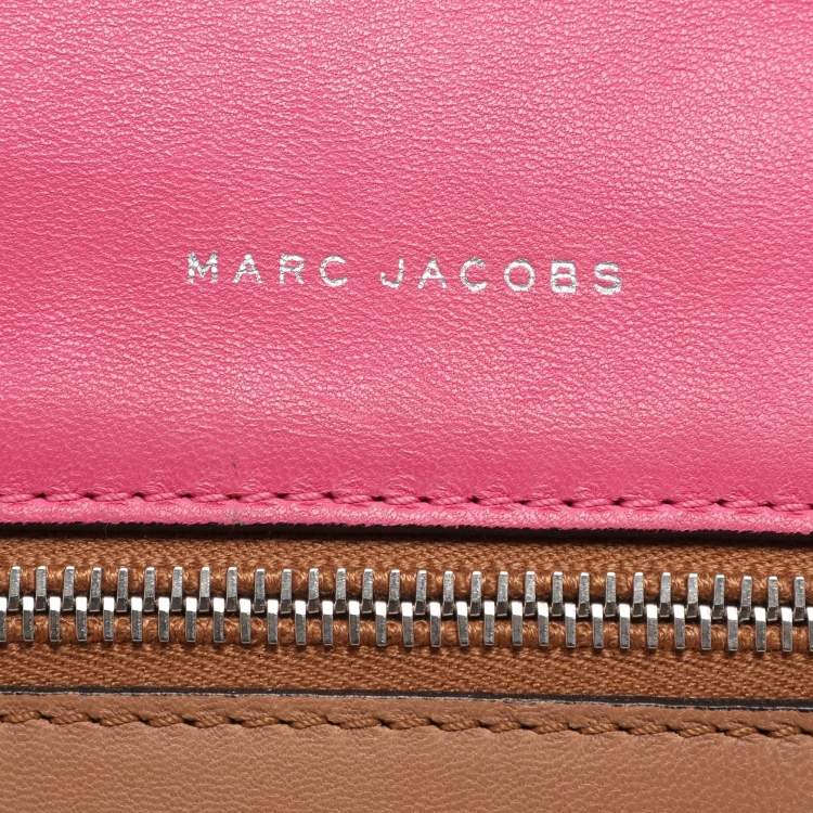 Pre Owned Marc Jacobs Multicolor Color Block Leather Flap Shoulder Bag
