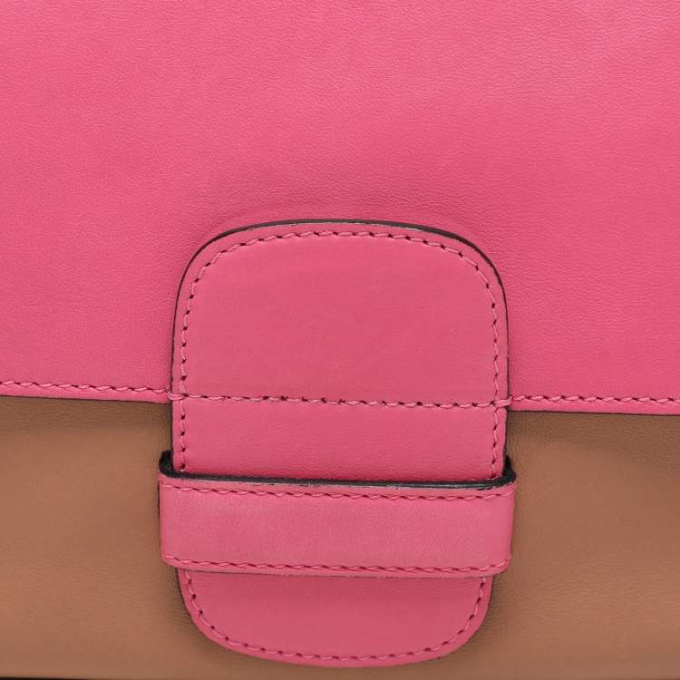 Pre Owned Marc Jacobs Multicolor Color Block Leather Flap Shoulder Bag