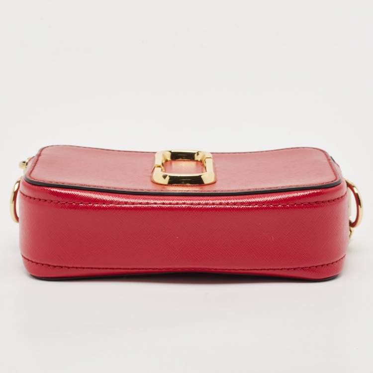 Pre Owned Marc Jacobs Tricolor Patent Leather Snapshot Camera Crossbody Bag