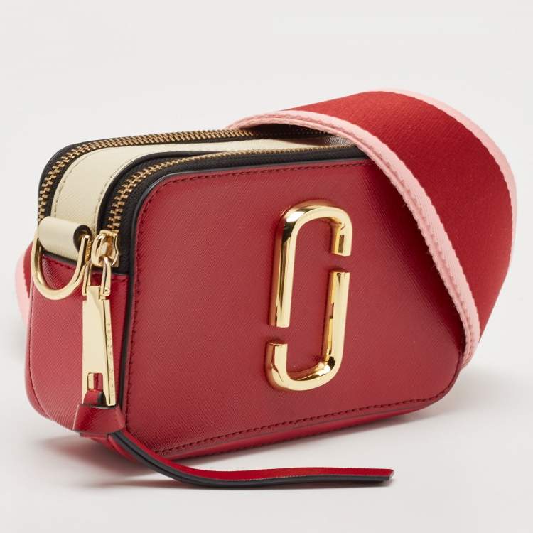 Pre Owned Marc Jacobs Tricolor Patent Leather Snapshot Camera Crossbody Bag