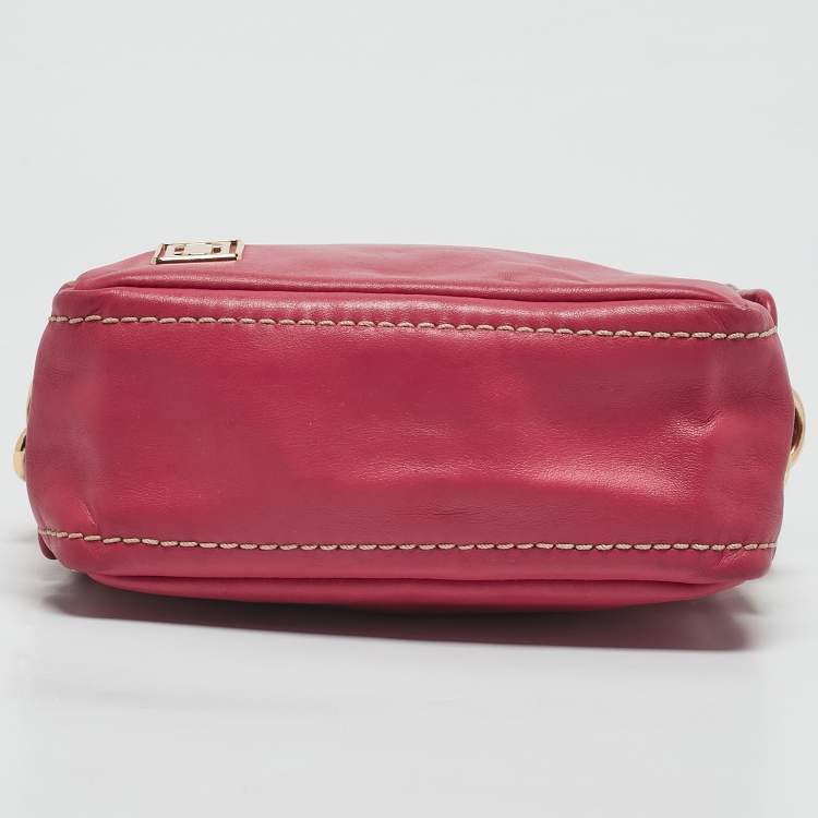 Pre Owned Marc Jacobs Pink Leather The Mini Squeeze Crossbody Bag
