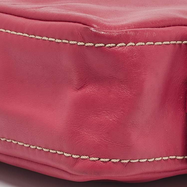 Pre Owned Marc Jacobs Pink Leather The Mini Squeeze Crossbody Bag