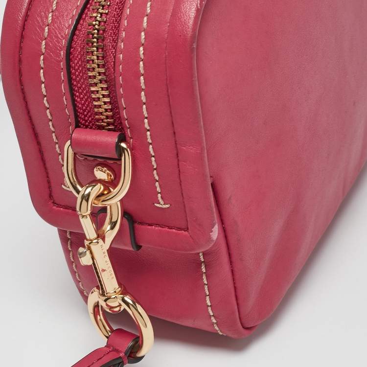 Pre Owned Marc Jacobs Pink Leather The Mini Squeeze Crossbody Bag