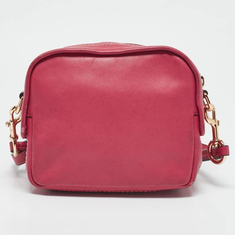 Pre Owned Marc Jacobs Pink Leather The Mini Squeeze Crossbody Bag