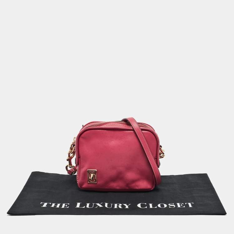 Pre Owned Marc Jacobs Pink Leather The Mini Squeeze Crossbody Bag