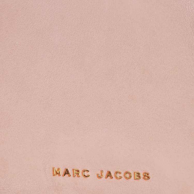 Pre Owned Marc Jacobs Light Pink Leather Avenue Chain Crossbody Bag