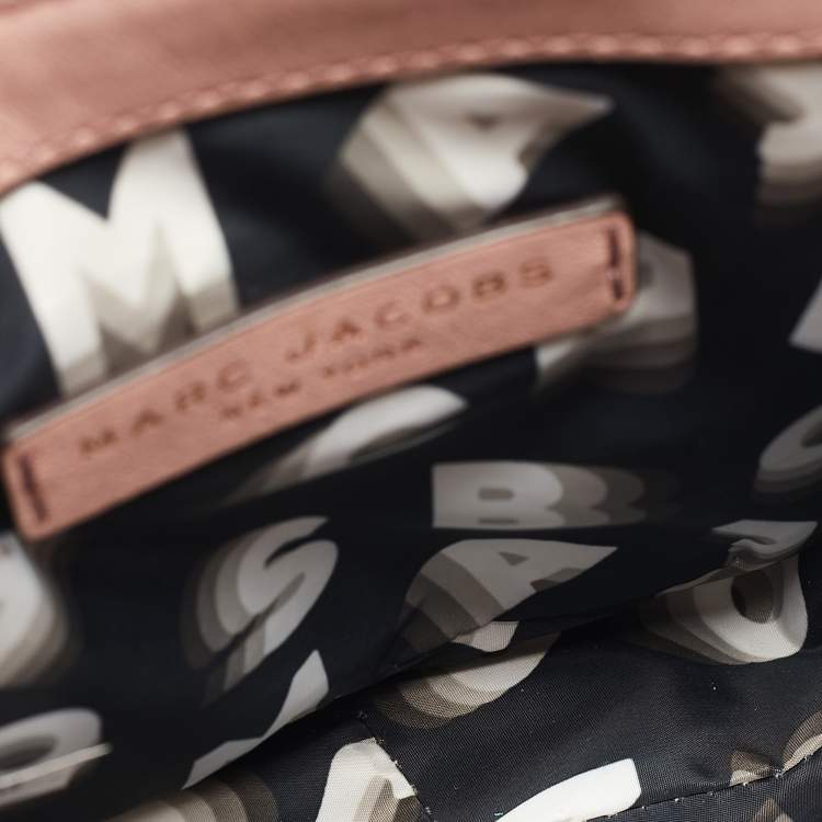 Pre Owned Marc Jacobs Light Pink Leather Avenue Chain Crossbody Bag