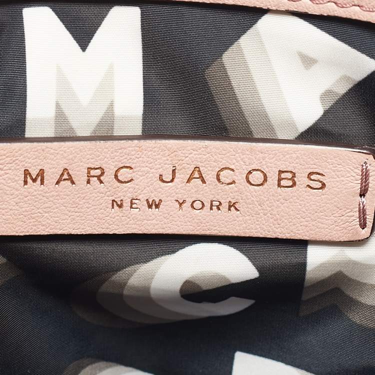Pre Owned Marc Jacobs Light Pink Leather Avenue Chain Crossbody Bag