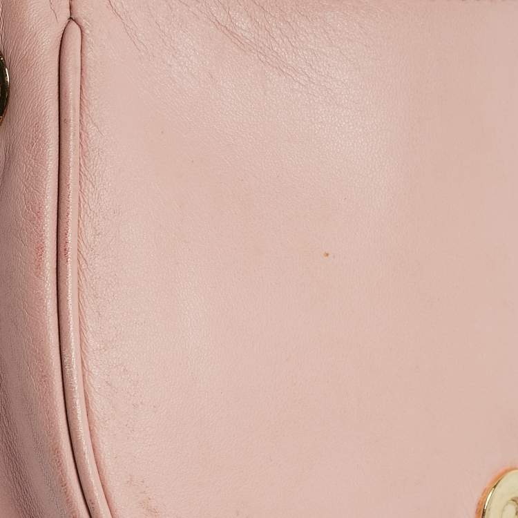 Pre Owned Marc Jacobs Light Pink Leather Avenue Chain Crossbody Bag