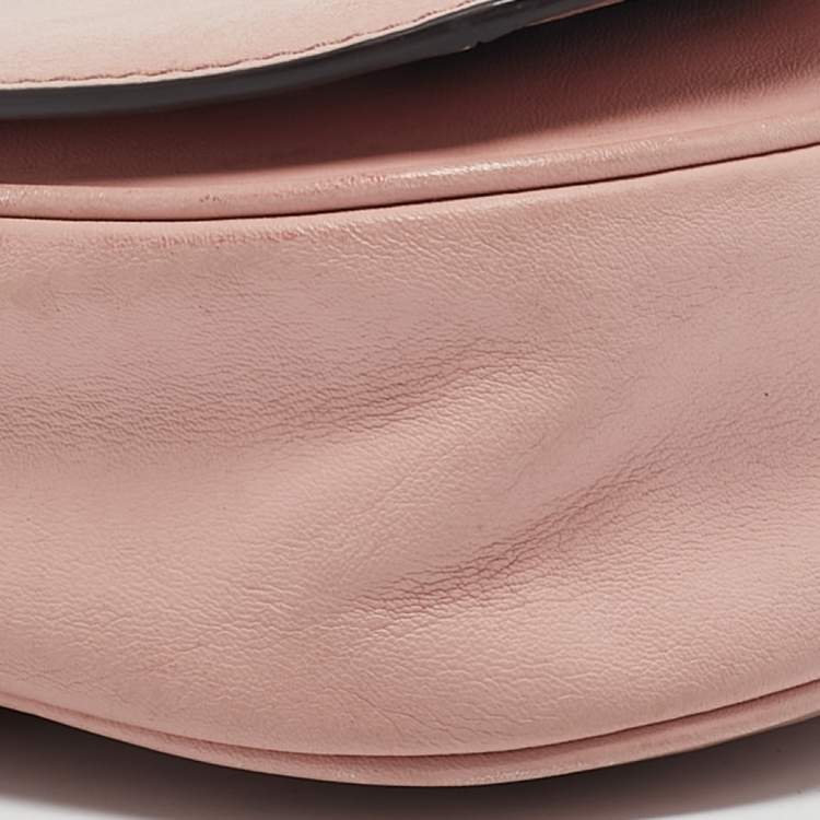 Pre Owned Marc Jacobs Light Pink Leather Avenue Chain Crossbody Bag