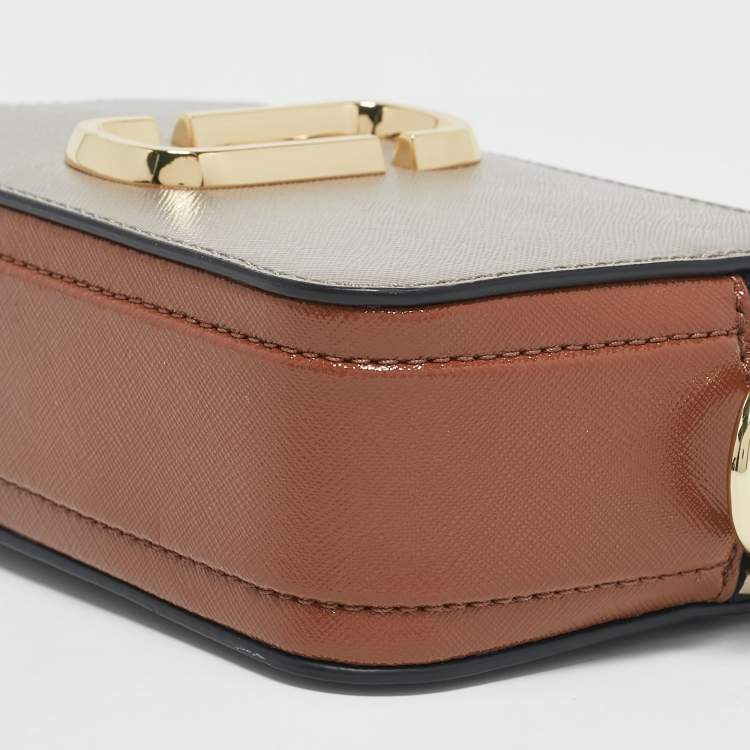 Pre Owned Marc Jacobs Tricolor Leather The Snapshot Crossbody Bag