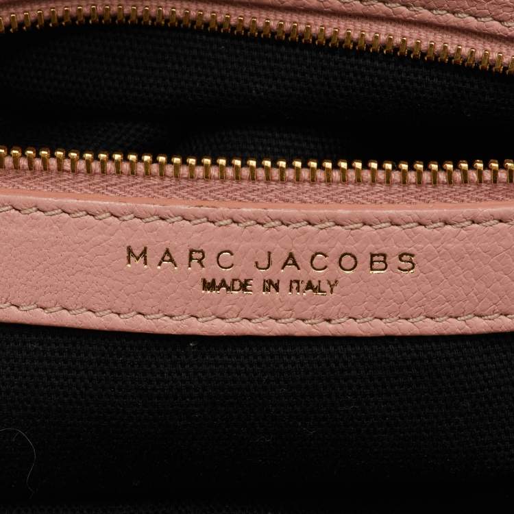 Pre Owned Marc Jacobs Blush Pink Quilted Leather Stam Satchel