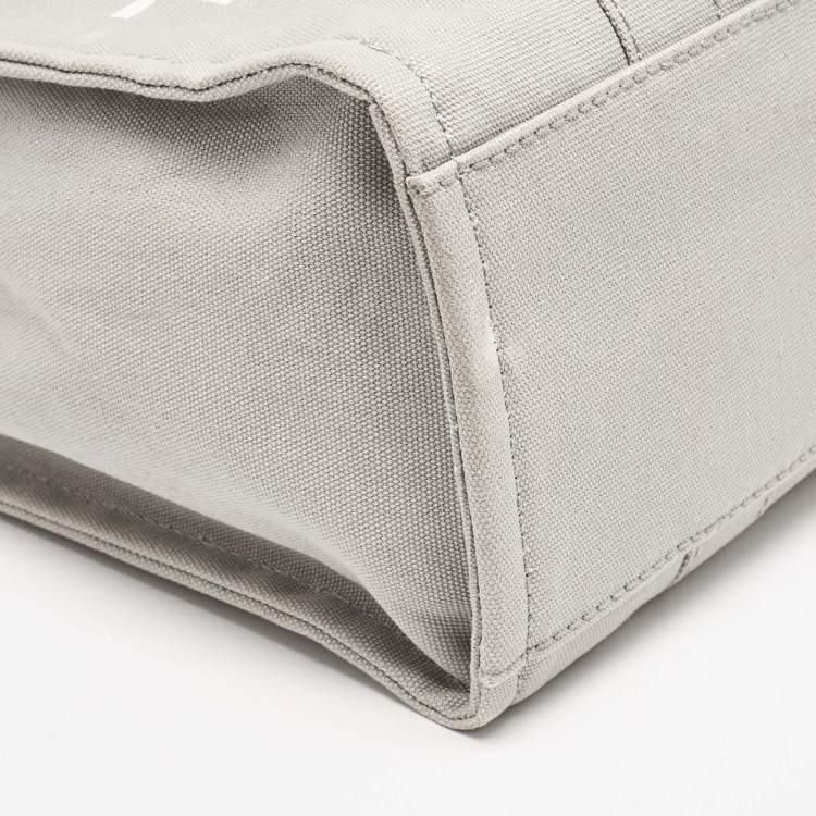 Pre Owned Marc Jacobs Grey Canvas Medium The Tote Bag