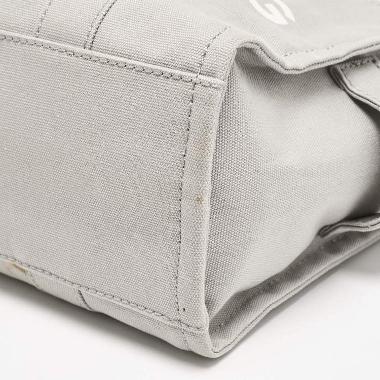 Pre Owned Marc Jacobs Grey Canvas Medium The Tote Bag