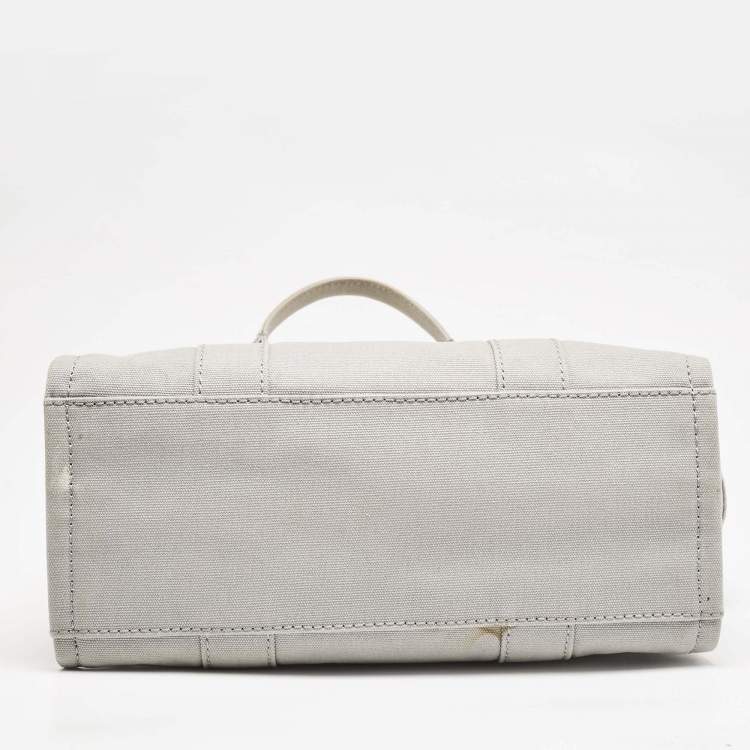 Pre Owned Marc Jacobs Grey Canvas Medium The Tote Bag