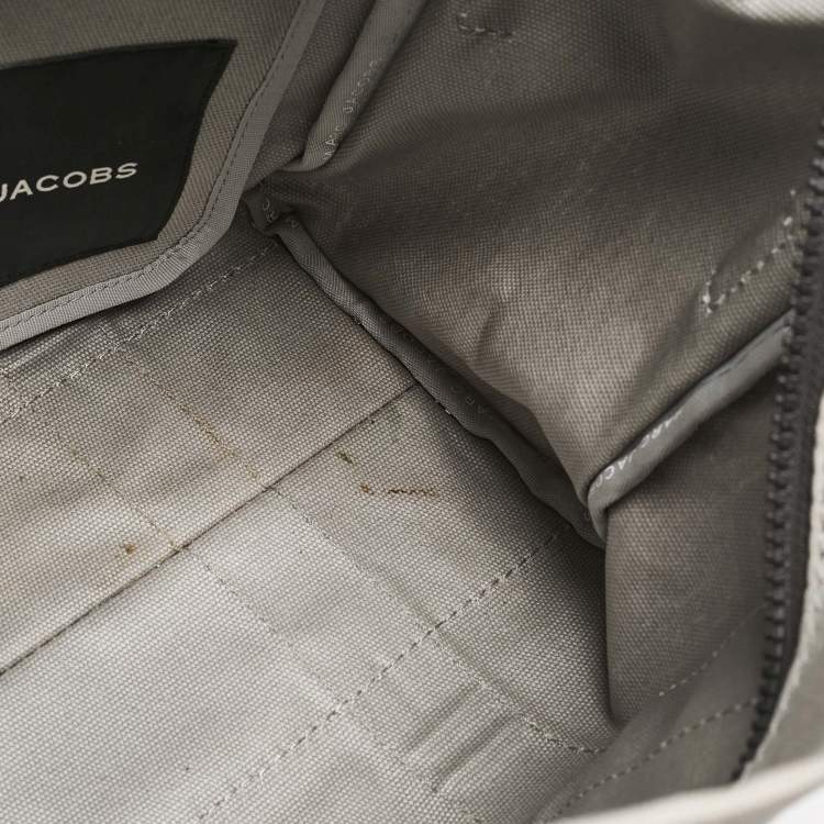 Pre Owned Marc Jacobs Grey Canvas Medium The Tote Bag