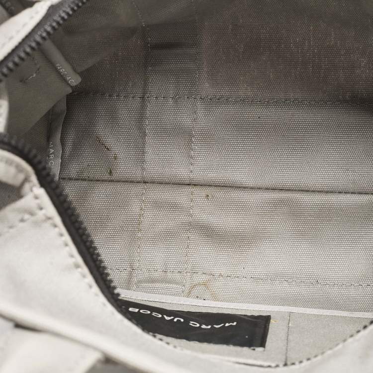 Pre Owned Marc Jacobs Grey Canvas Medium The Tote Bag