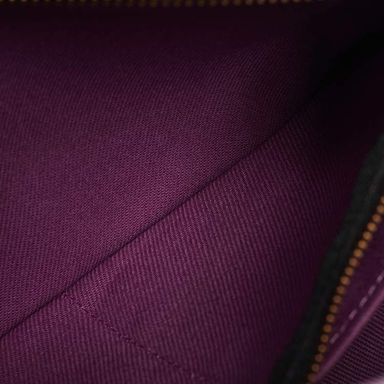 Pre Owned Marc Jacobs Purple Leather Medium The Tote Bag