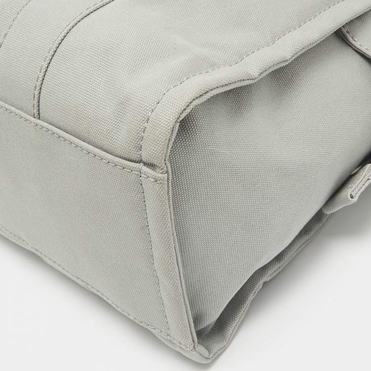 Pre Owned Marc Jacobs Grey Canvas Large The Tote Bag