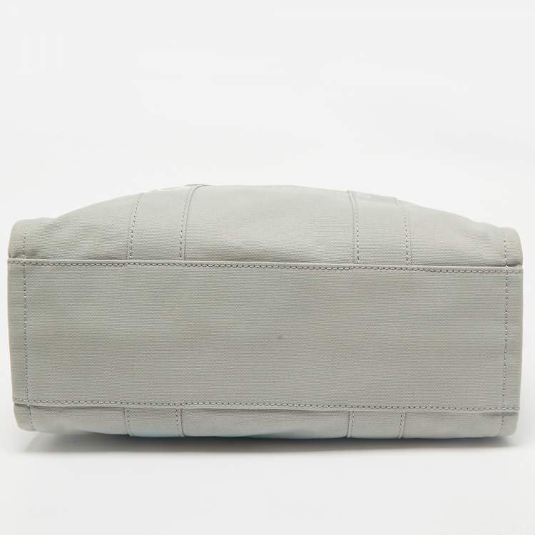 Pre Owned Marc Jacobs Grey Canvas Large The Tote Bag