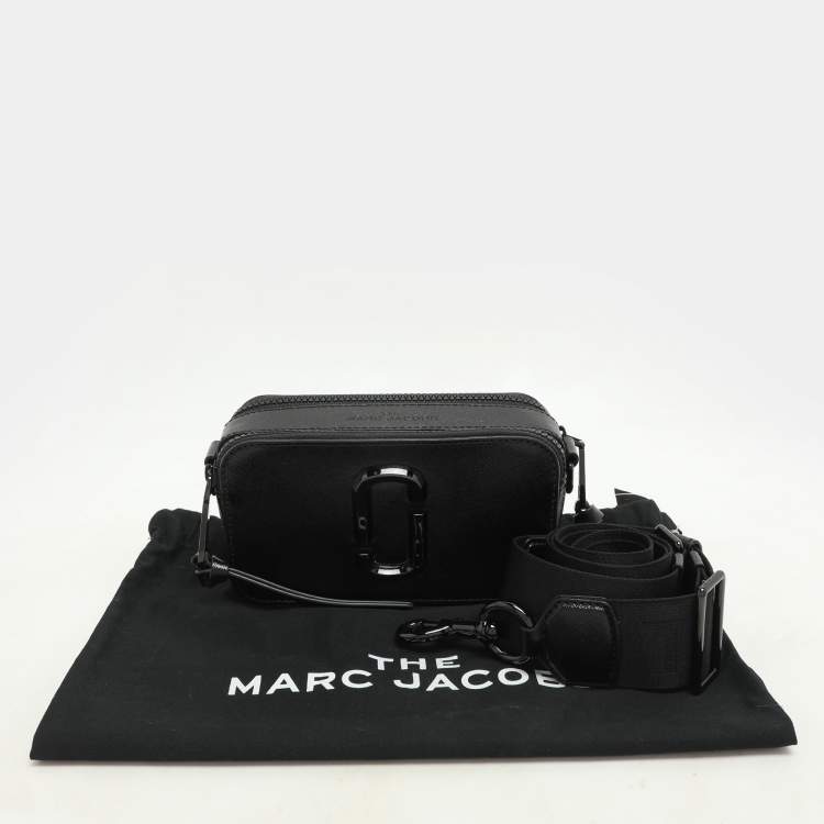 Pre Owned Marc Jacobs Black Patent Leather Snapshot Camera Crossbody Bag