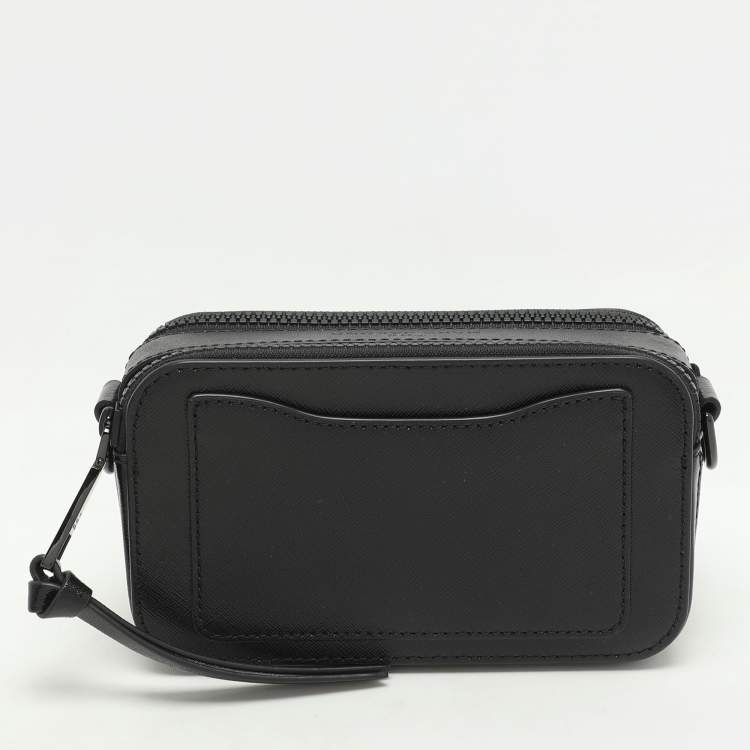 Pre Owned Marc Jacobs Black Patent Leather Snapshot Camera Crossbody Bag