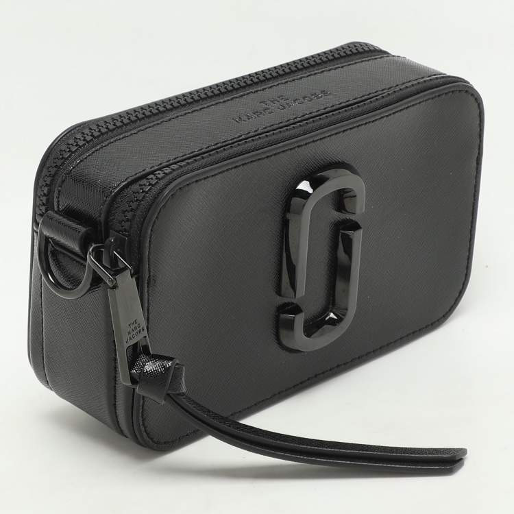 Pre Owned Marc Jacobs Black Patent Leather Snapshot Camera Crossbody Bag