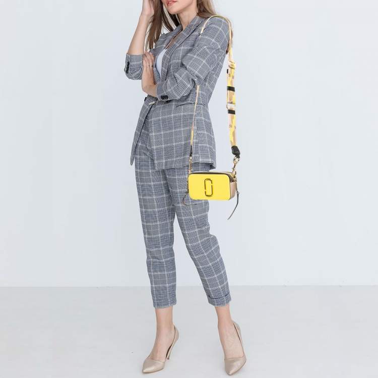 Pre Owned Marc Jacobs Tricolor Patent Leather Snapshot Camera Crossbody Bag