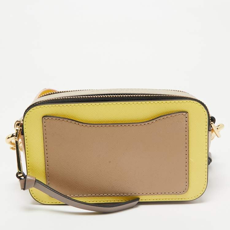 Pre Owned Marc Jacobs Tricolor Patent Leather Snapshot Camera Crossbody Bag