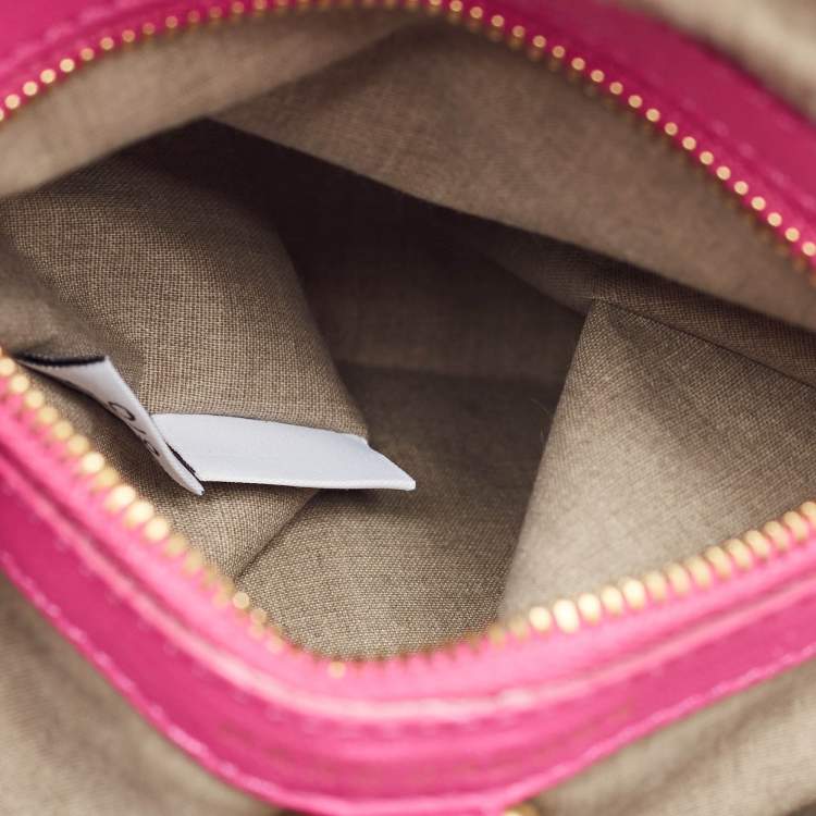 Pre Owned Marc Jacobs Pink Quilted Leather Small Cecilia Shoulder Bag