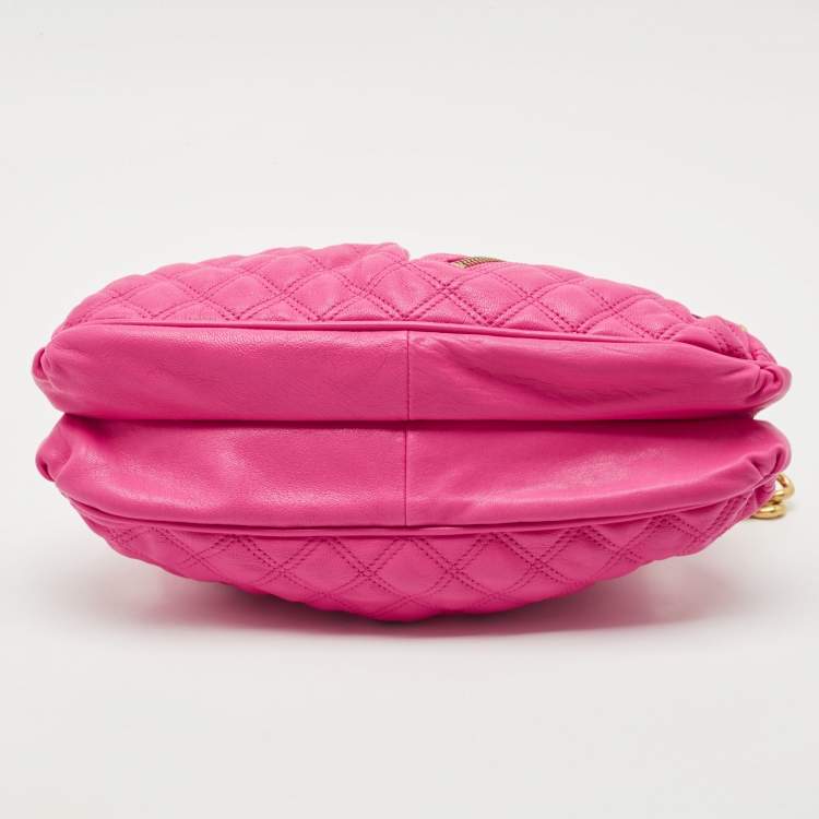 Pre Owned Marc Jacobs Pink Quilted Leather Small Cecilia Shoulder Bag