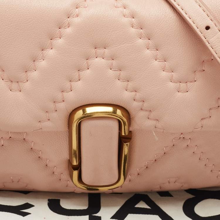 Pre Owned Marc Jacobs Pink Quilted Leather The J Marc Shoulder Bag