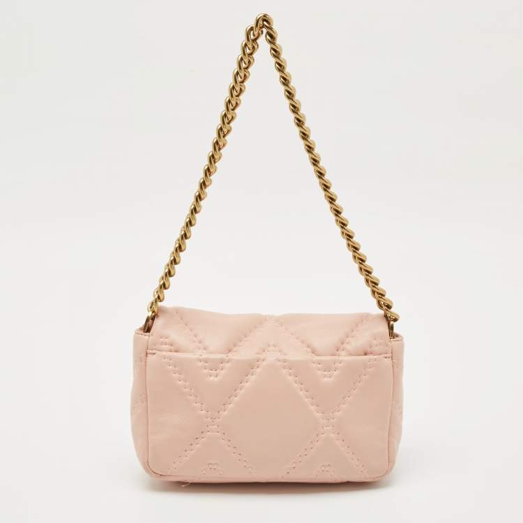 Pre Owned Marc Jacobs Pink Quilted Leather The J Marc Shoulder Bag