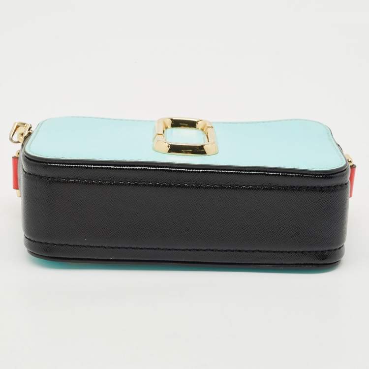 Pre Owned Marc Jacobs Tricolor Patent Leather Snapshot Camera Crossbody Bag