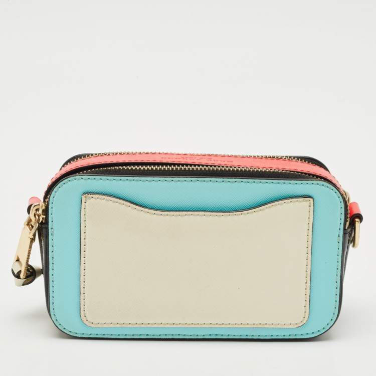 Pre Owned Marc Jacobs Tricolor Patent Leather Snapshot Camera Crossbody Bag