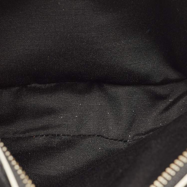 Pre Owned Marc Jacobs Black/White Leather The Box 20 Top Handle Bag