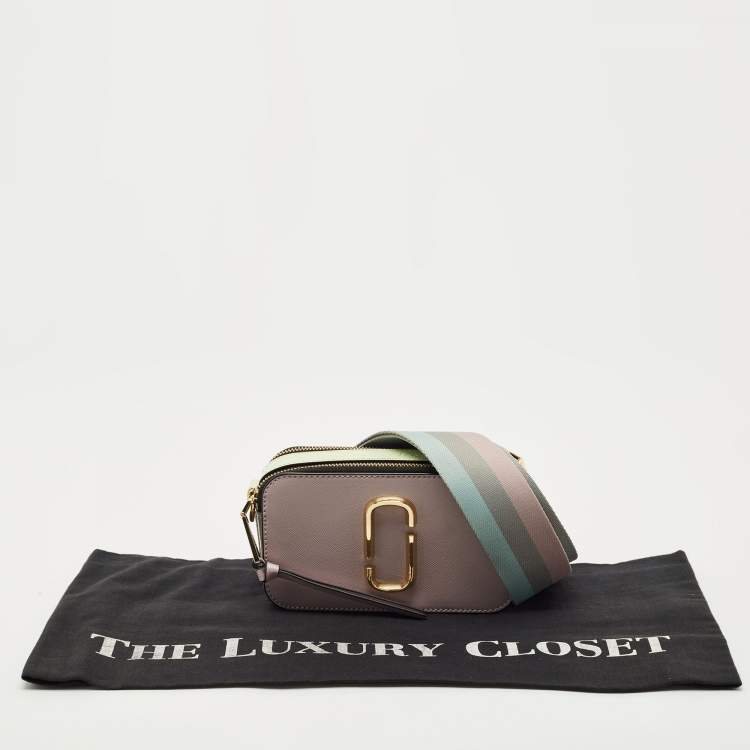 Pre Owned Marc Jacobs Tricolor Patent Leather Snapshot Camera Bag