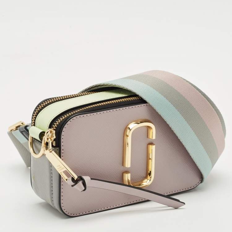 Pre Owned Marc Jacobs Tricolor Patent Leather Snapshot Camera Bag
