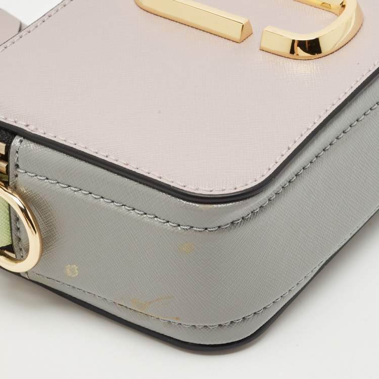 Pre Owned Marc Jacobs Tricolor Patent Leather Snapshot Camera Bag