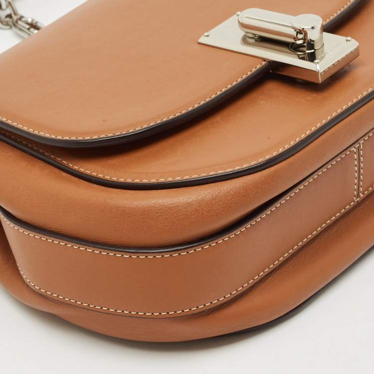 Pre Owned Marc Jacobs Brown Leather West End The Jane Saddle Shoulder Bag